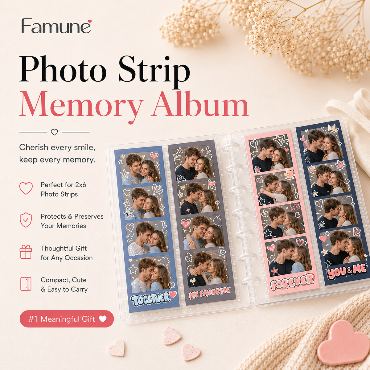 Famune™ Photo Strip Memory Album